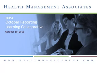 October Reporting  Learning Coll  llaborativ  ive  October 10, 2018  DY 7 R 2 REPORTING (OCTOBER