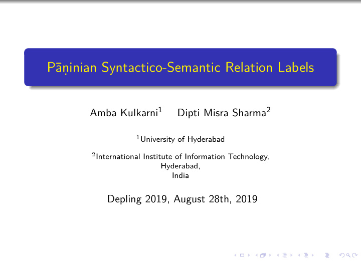 p inian syntactico semantic relation labels