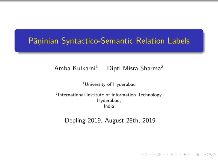 p inian syntactico semantic relation labels