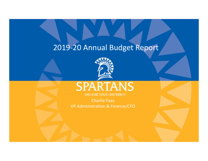 2019 20 annual budget report