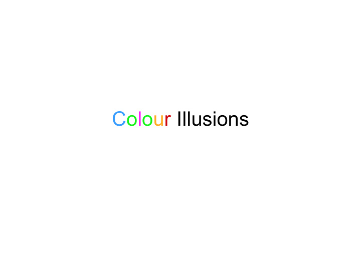 colour illusions simultaneous colour contrast animated