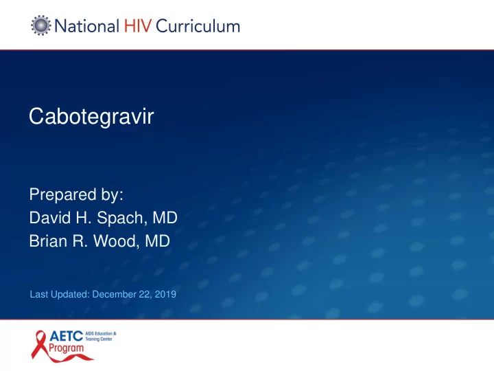cabotegravir
