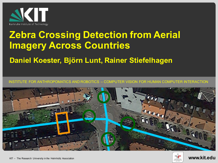zebra crossing detection from aerial imagery across