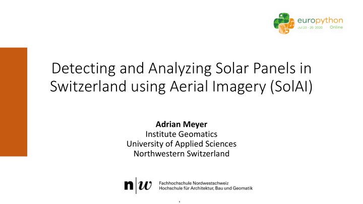 detecting and analyzing solar panels in