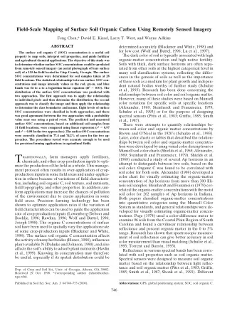 T raditionally, farm managers apply fertilizers,  (1968) conducted a study of several Ap horizons