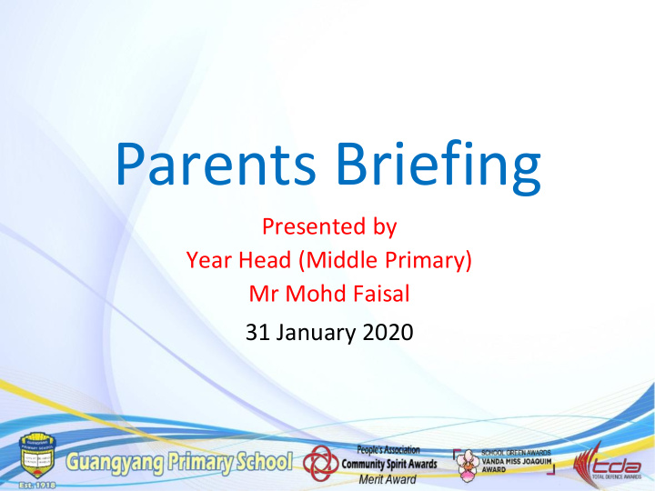 parents briefing