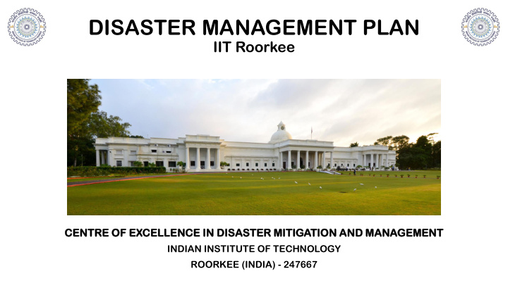 disaster management plan