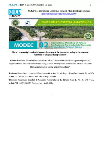 M DPI  MOL2NET, International Conference Series on Multidisciplinary Sciences