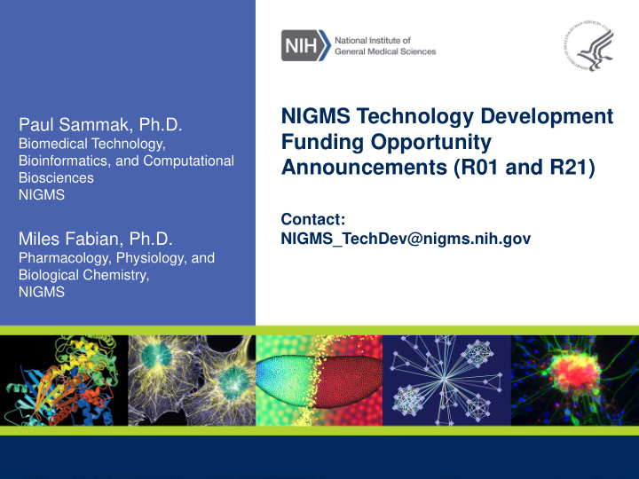 nigms technology development