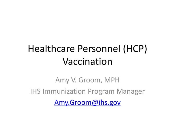 vaccination