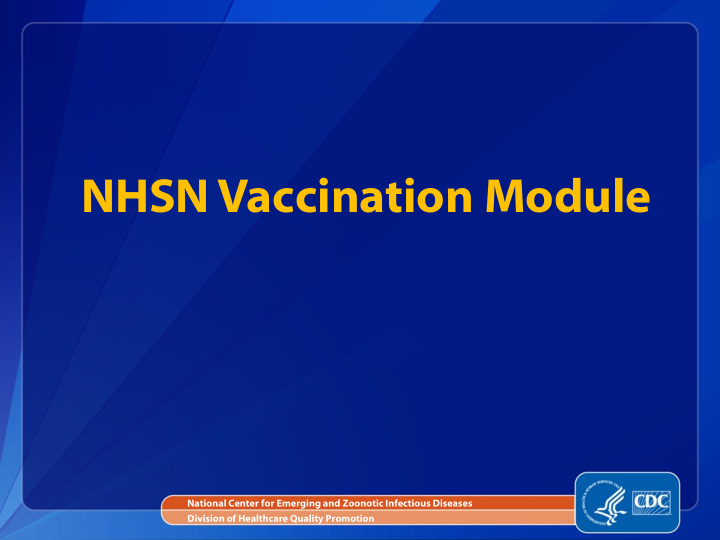 nhsn vaccination module