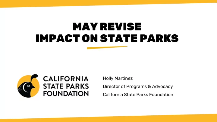 may revise impact on state parks