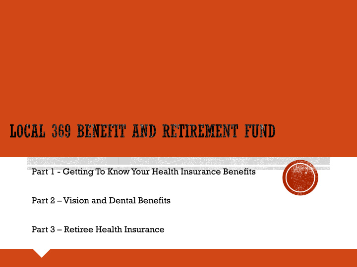 part 1 getting to know your health insurance benefits