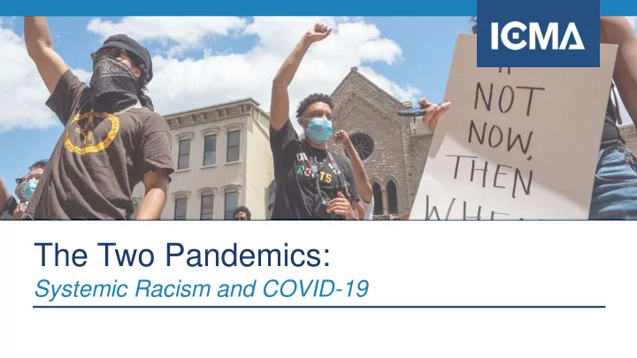 the two pandemics