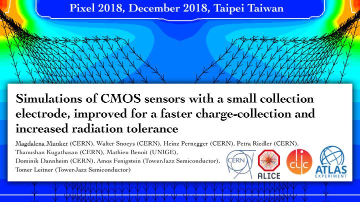 simulations of cmos sensors with a small collection