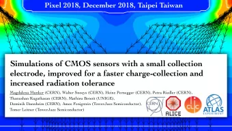 Simulations of CMOS sensors with a small collection  electrode, improved for a faster
