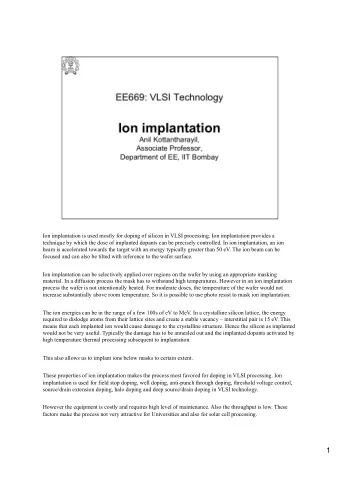 1  SRIM is a Monte Carlo simulation program for calculating the trajectory of accelerated ions in