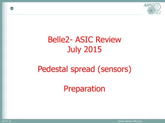 Pedestal spread (sensors) Preparation 07.07.15 Rainer Richter MPG-HLL  PXD6 results 768 Depfets