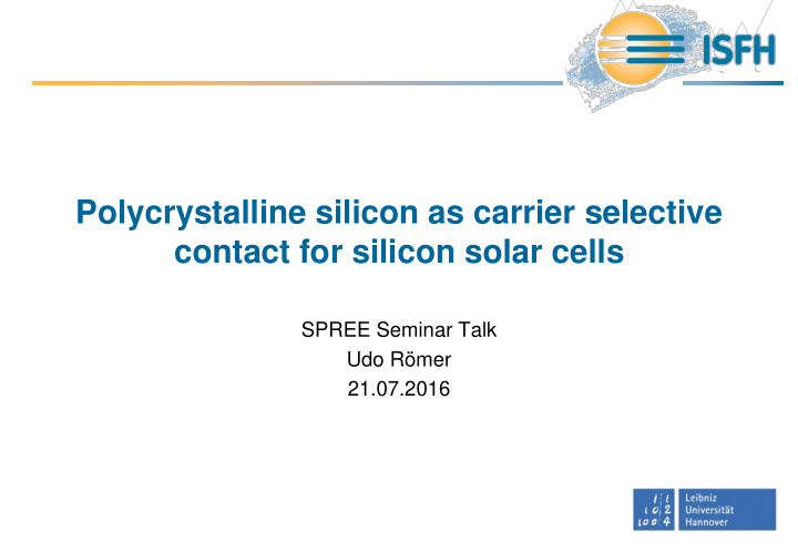 contact for silicon solar cells