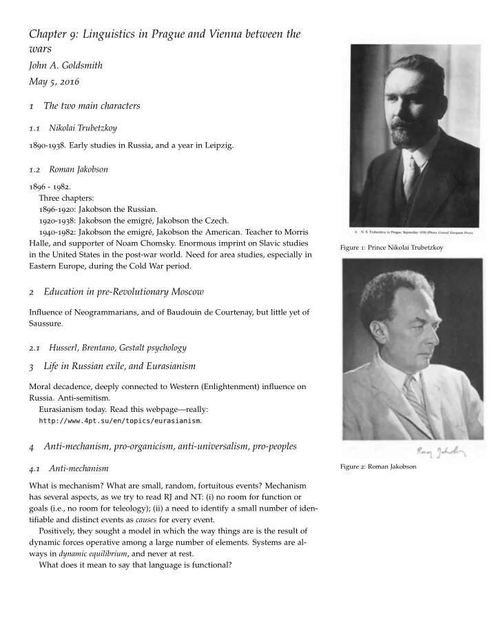 chapter 9 linguistics in prague and vienna between the