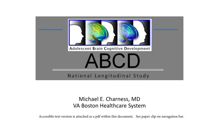 michael e charness md va boston healthcare system abcd