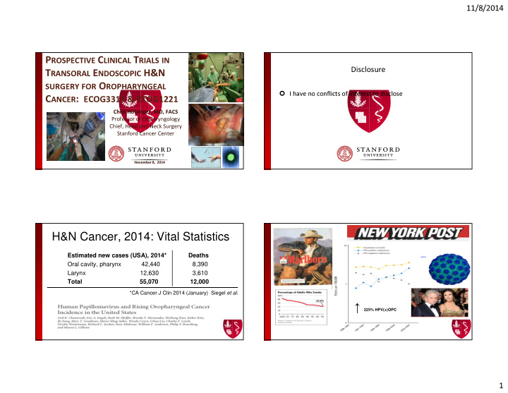 h n cancer 2014 vital statistics