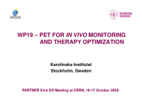wp19 wp19 pet for in vivo monitoring pet for in vivo
