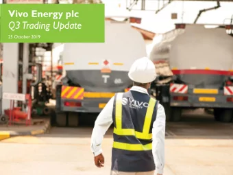 Q3  Trading Update  25 October 2019  Disclaimer  IMPORTANT: Please read the following before