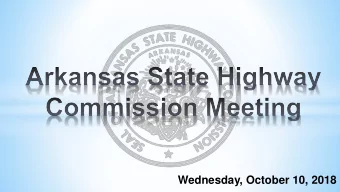 Wednesday, October 10, 2018  AUGUST 2018-2019 REVENUE  VARIANCE  -$1.0  $0.2  $0.0  $0.1  -$1.3