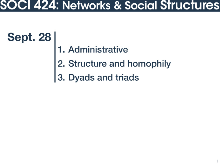 soci 424 networks social structures