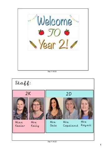 2K  2D  Mrs  Mrs  Mrs  Miss  Mrs  Royall  Dale  Copeland  Keeler  Kelly  Sep