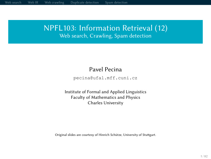 npfl103 information retrieval 12