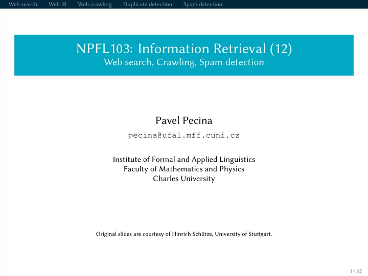 npfl103 information retrieval 12