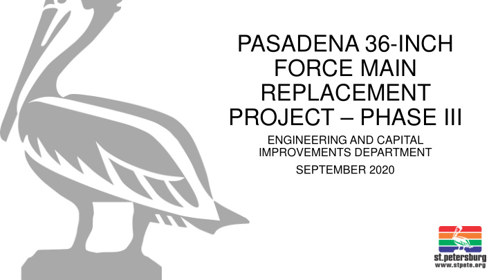 pasadena 36 inch force main replacement project phase iii
