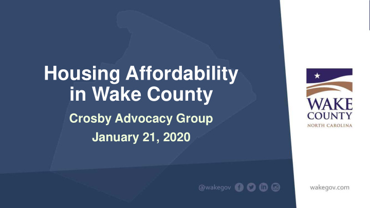 housing affordability in wake county
