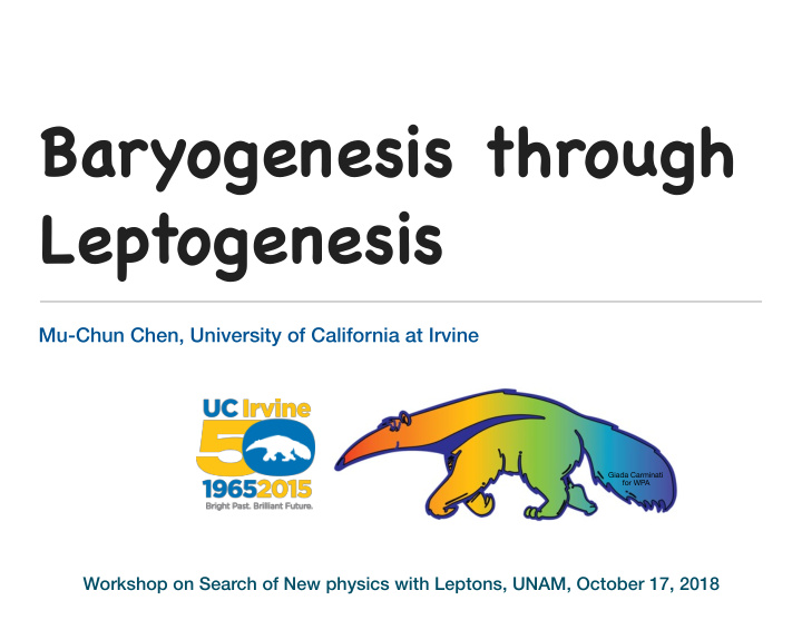 baryogenesis through leptogenesis