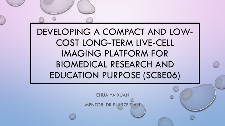 cost long term live cell