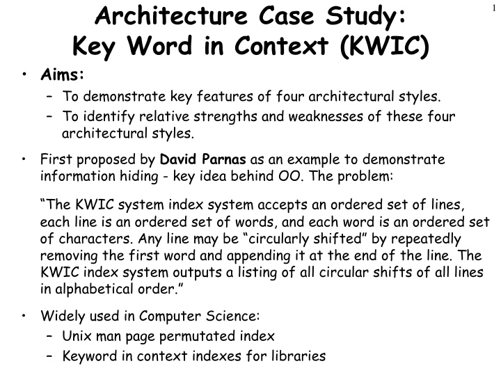 architecture case study