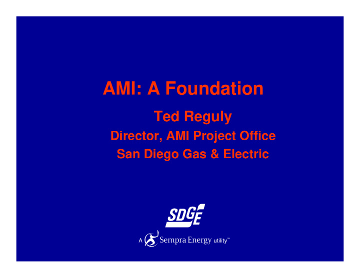 ami a foundation