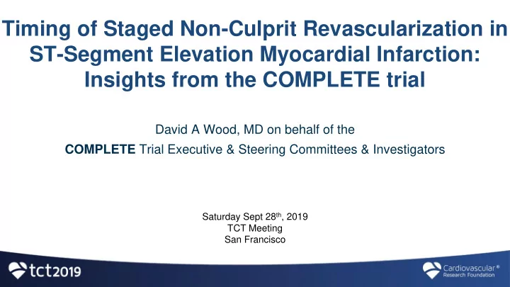 st segment elevation myocardial infarction