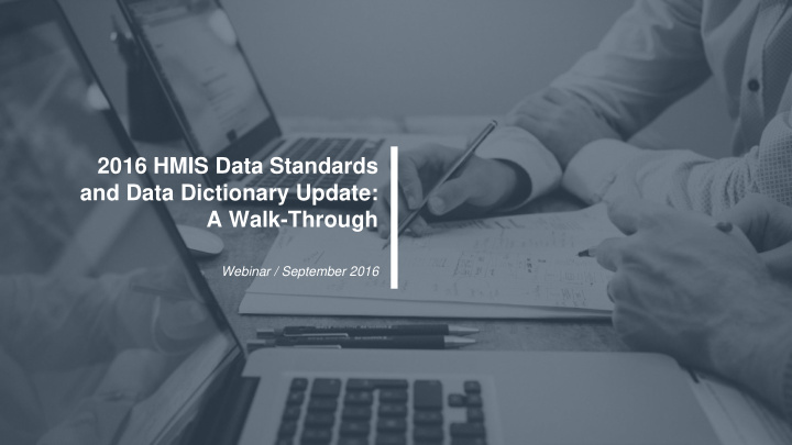 2016 hmis data standards