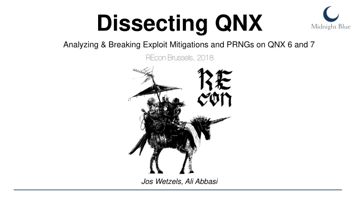 dissecting qnx