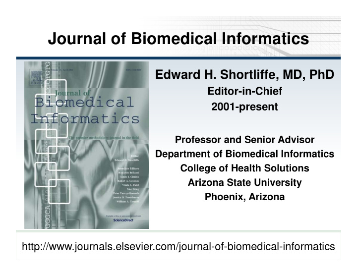 journal of biomedical informatics