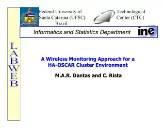 Informatics and Statistics Department  Informatics and Statistics Department  A Wireless  Wireless