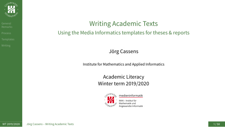 writing academic texts