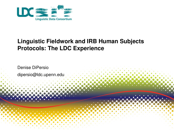 linguistic fieldwork and irb human subjects
