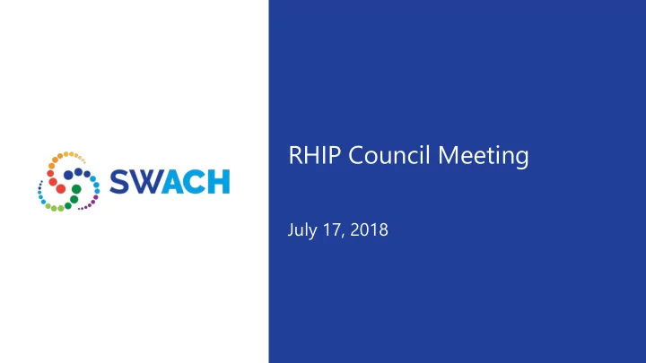 rhip council meeting