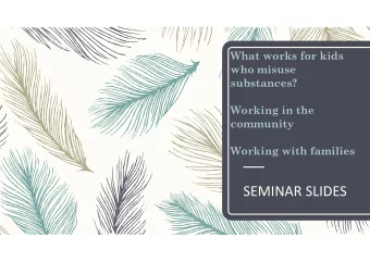 SEMINAR SLIDES  Contents of this presentation  Slide 3 is a list of videos  can you please watch