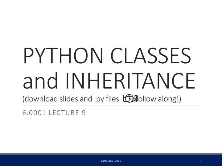 and inheritance