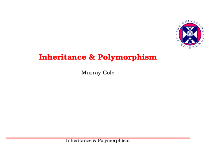 inheritance polymorphism